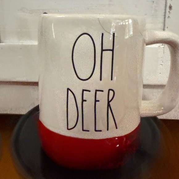 Other - Red and White 'Oh Deer' Mug